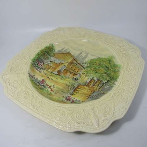 Vintage Devon Ware Fielding`s Saxon Mill scene platter