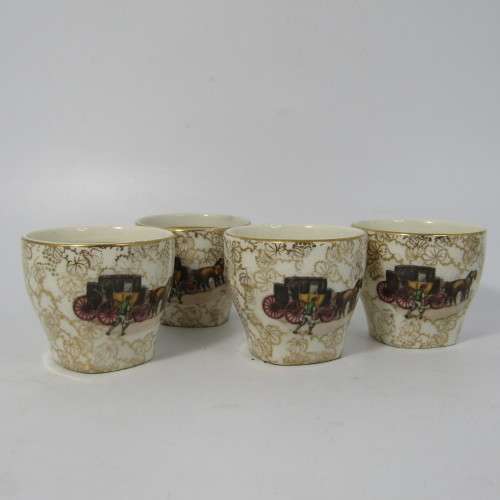Vintage Midwinter egg goblet set on stand