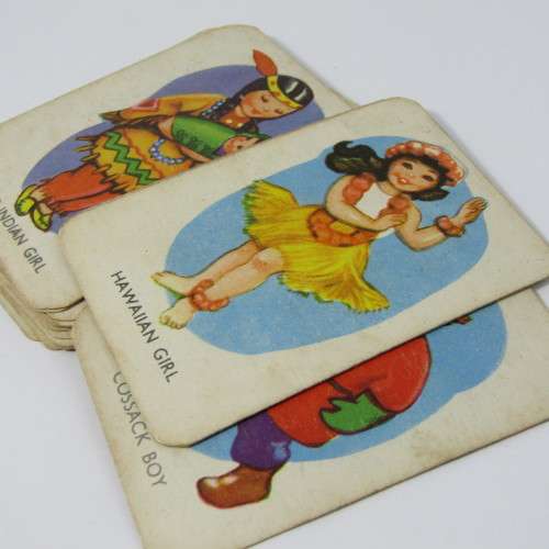 Vintage Happy Family Old Maid card game