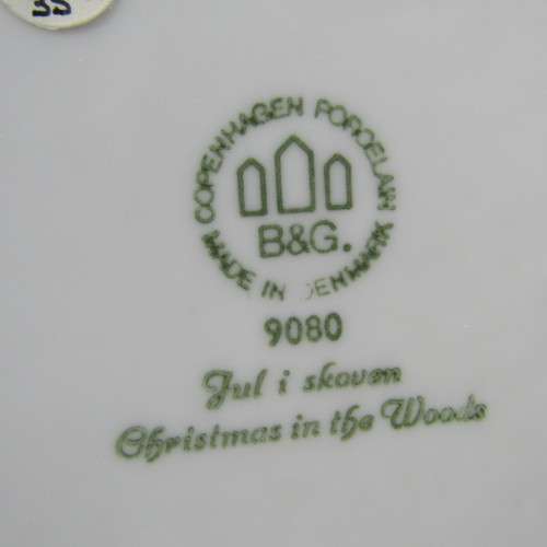 Bing & Grondahl 1980 Christmas in the Woods plate in box