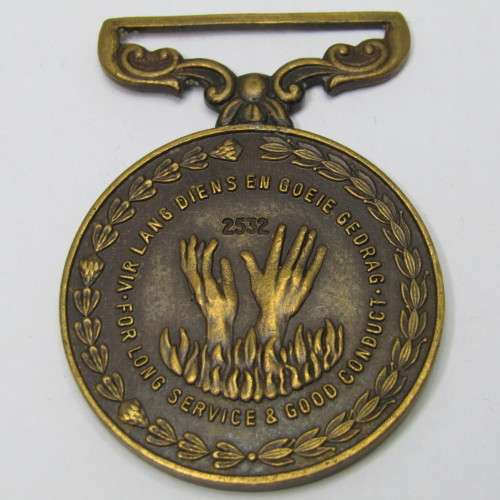 SA Fire Service long service & good conduct medal #2532