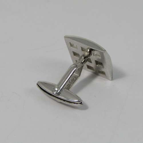 Pair of Sterling Silver Dunhill cufflinks