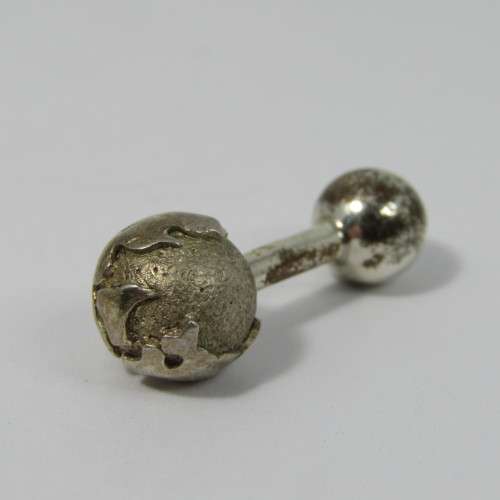 Pair of Tiffany & Co. Sterling Silver barbell cufflinks