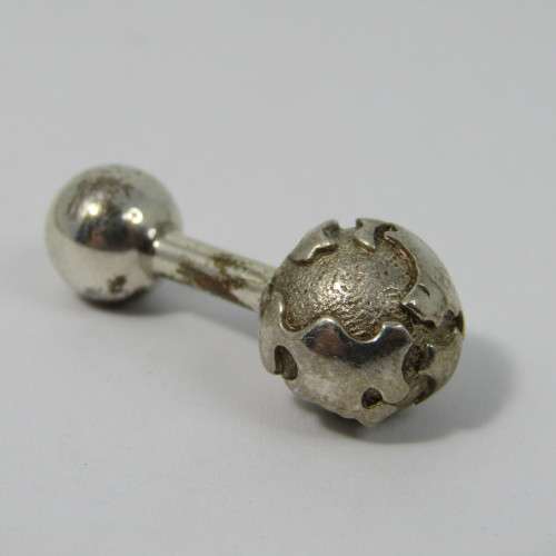 Pair of Tiffany & Co. Sterling Silver barbell cufflinks