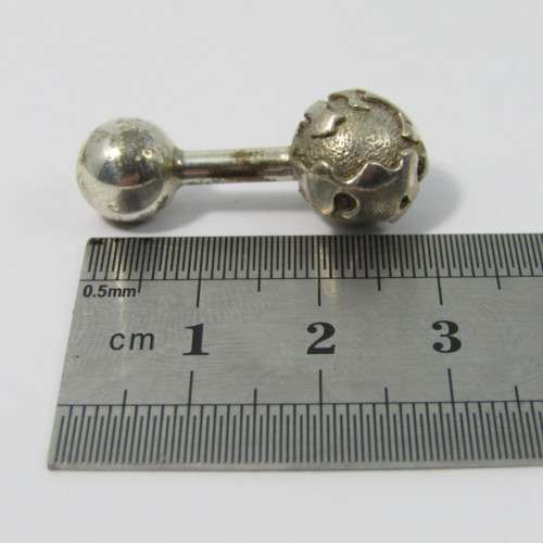 Pair of Tiffany & Co. Sterling Silver barbell cufflinks