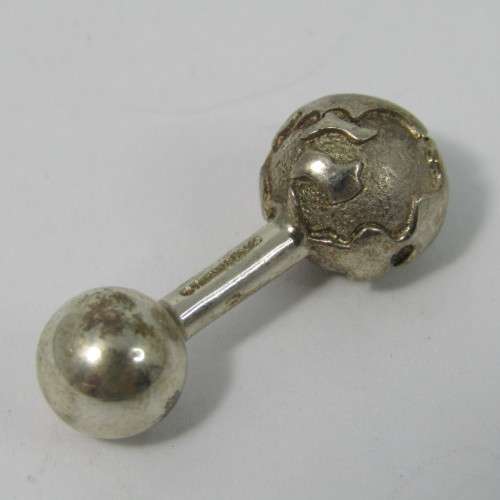 Pair of Tiffany & Co. Sterling Silver barbell cufflinks