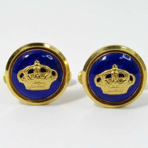 Pair of vintage Sporrong crown cufflinks