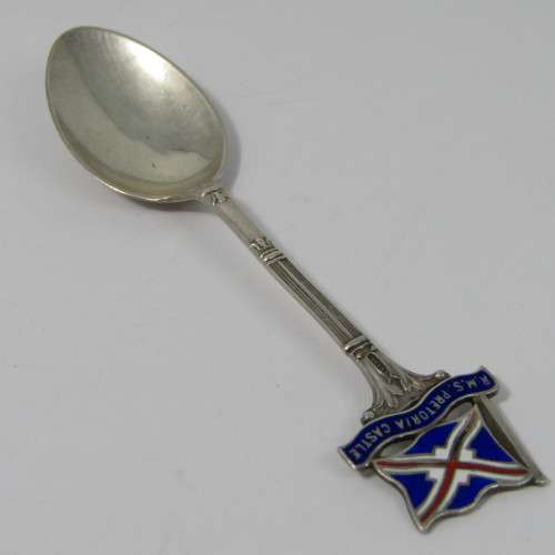 Hallmark Silver R.M.S Pretoria Castle souvenir spoon - weighs 12,5g