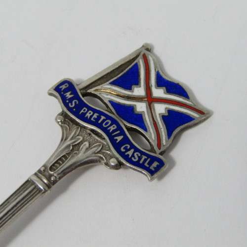 Hallmark Silver R.M.S Pretoria Castle souvenir spoon - weighs 12,5g