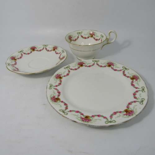 Vintage Aynsley porcelain trio