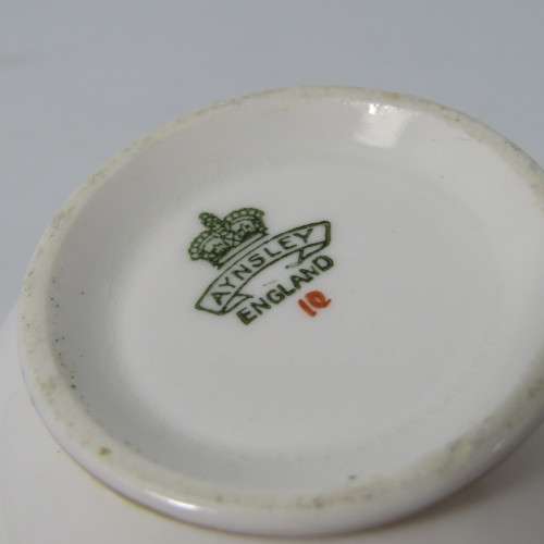 Vintage Aynsley porcelain trio