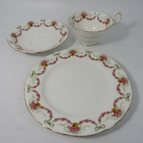 Vintage Aynsley porcelain trio