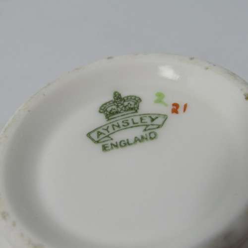 Vintage Aynsley porcelain trio