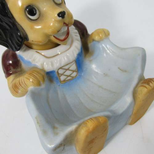 Vintage Lamode bobble head dog ashtray