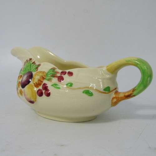 Royal Staffordshire Pottery gravy boat & saucer