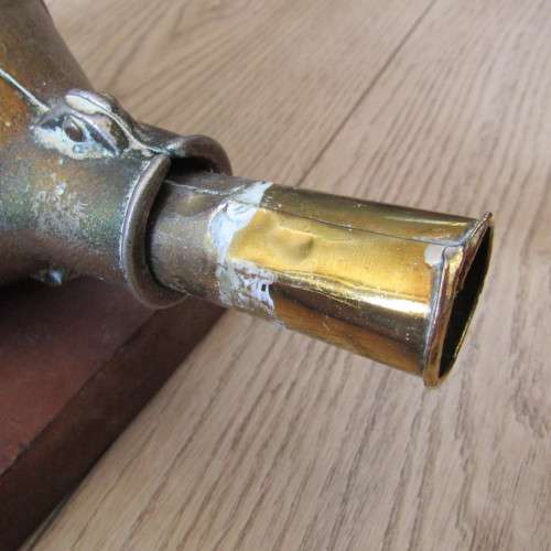 Vintage sausage press with spout