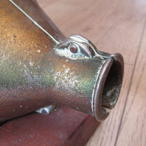 Vintage sausage press with spout
