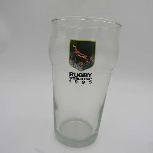 Set of 1995 Rugby World cup glasses (16) in original box