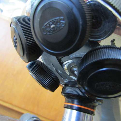 Vintage Olympus EHS Laboratory microscope in case - lamp not working