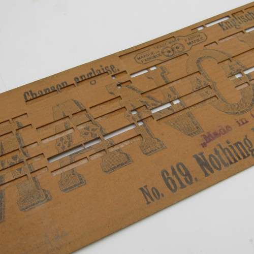 Punched Media MANOPAN music box strip - No. 619 - Nothing but Leabes - Late 1800`s