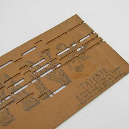 Punched Media MANOPAN music box strip - No. 619 - Nothing but Leabes - Late 1800`s
