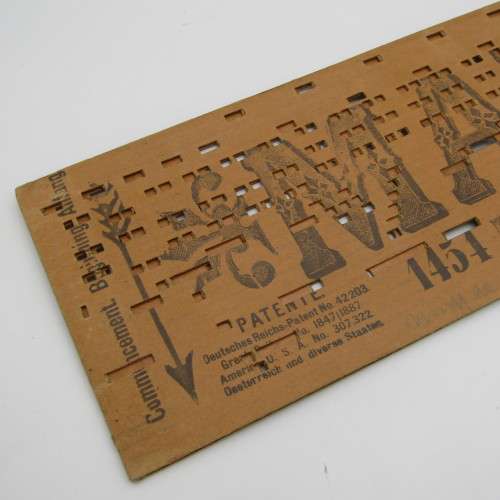Punched Media MANOPAN music box strip - 1454M - After the Ball Waltz - Late 1800`s