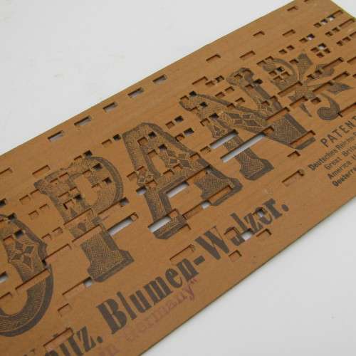 Punched Media MANOPAN music box strip - 1454M - After the Ball Waltz - Late 1800`s