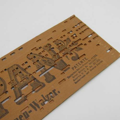 Punched Media MANOPAN music box strip - 1454M - After the Ball Waltz - Late 1800`s