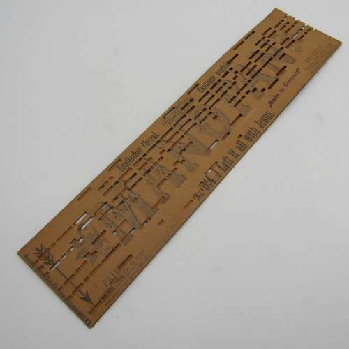 Punched Media MANOPAN music box strip - No. 614 - I left it all with Jesus - Late 1800`s