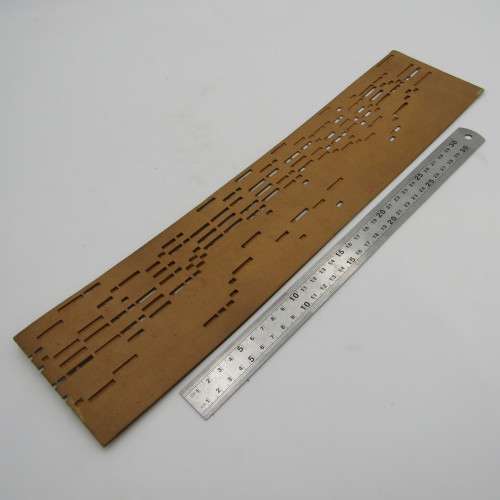 Punched Media MANOPAN music box strip - No. 614 - I left it all with Jesus - Late 1800`s