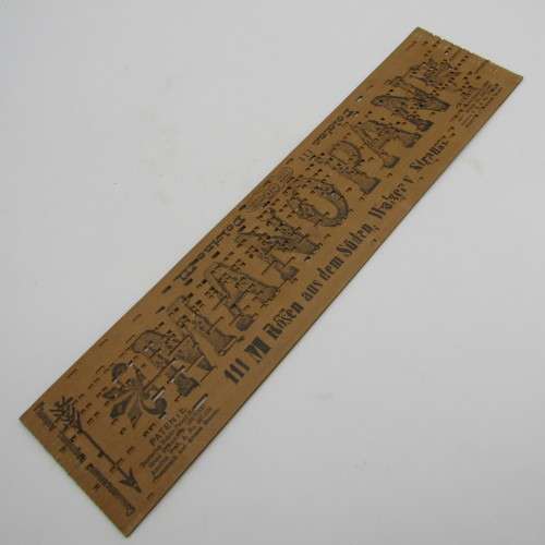 Punched Media MANOPAN music box strip - No. 111 M - Rosen aus dem Suden - Late 1800`s