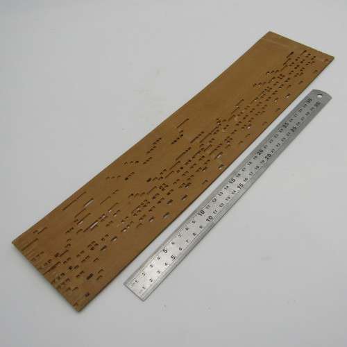 Punched Media MANOPAN music box strip - No. 111 M - Rosen aus dem Suden - Late 1800`s