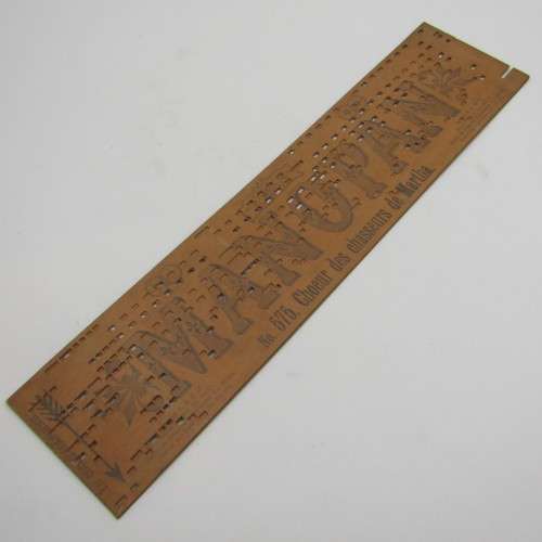 Punched Media MANOPAN music box strip - No. 575 - Choeur des Chasseurs de` Martha - Late 1800`s