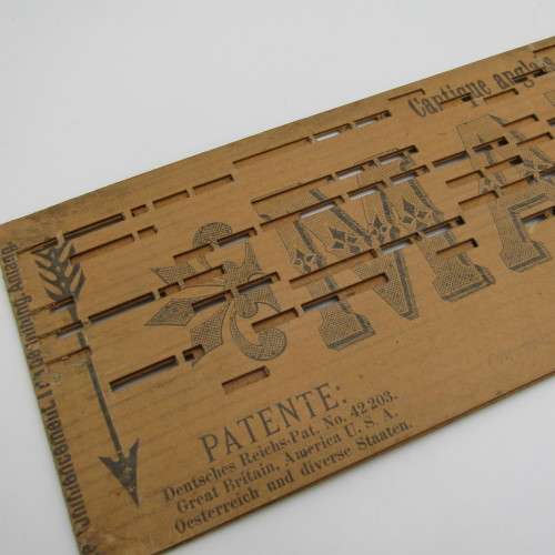 Punched Media MANOPAN music box strip - No. 615 - Stand up for Jesus - Late 1800`s