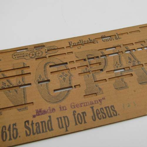 Punched Media MANOPAN music box strip - No. 615 - Stand up for Jesus - Late 1800`s