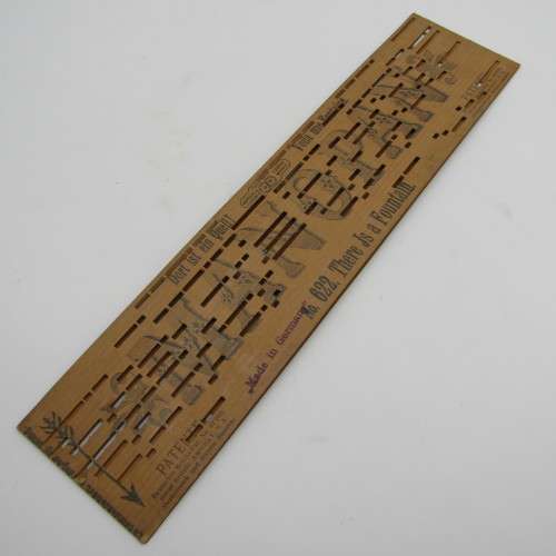 Punched Media MANOPAN music box strip - No. 622 - There is a fountain - Late 1800`s - Error