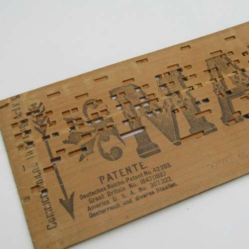 Punched Media MANOPAN music box strip - 1109 M - Daisy Bell - Late 1800`s