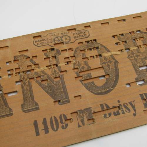 Punched Media MANOPAN music box strip - 1109 M - Daisy Bell - Late 1800`s