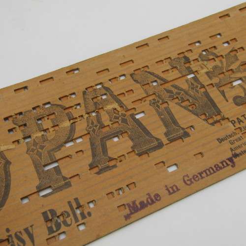 Punched Media MANOPAN music box strip - 1109 M - Daisy Bell - Late 1800`s