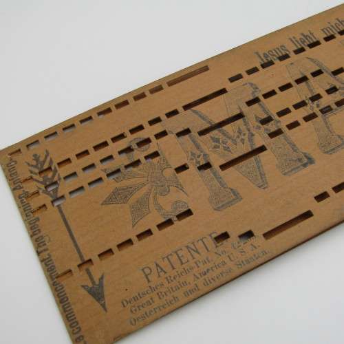 Punched Media MANOPAN music box strip - No. 605 - Jesus loves even me - Late 1800`s