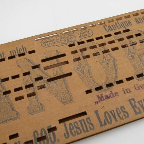 Punched Media MANOPAN music box strip - No. 605 - Jesus loves even me - Late 1800`s