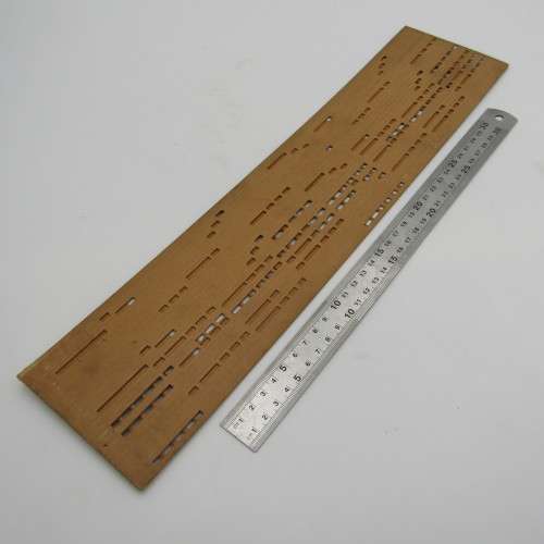 Punched Media MANOPAN music box strip - No. 605 - Jesus loves even me - Late 1800`s