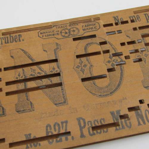 Punched Media MANOPAN music box strip - No. 627 - Pass me not - Late 1800`s
