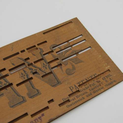 Punched Media MANOPAN music box strip - No. 627 - Pass me not - Late 1800`s
