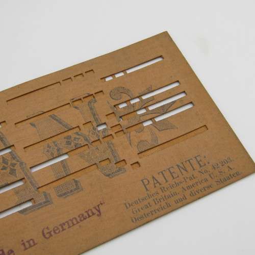 Punched Media MANOPAN music box strip - No. 606 - Burg the Sorrow - Late 1800`s
