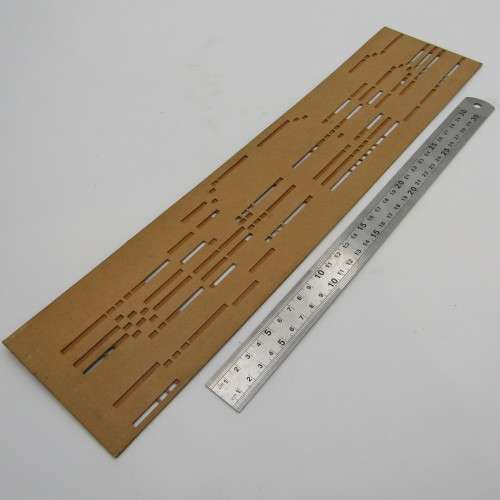 Punched Media MANOPAN music box strip - No. 606 - Burg the Sorrow - Late 1800`s