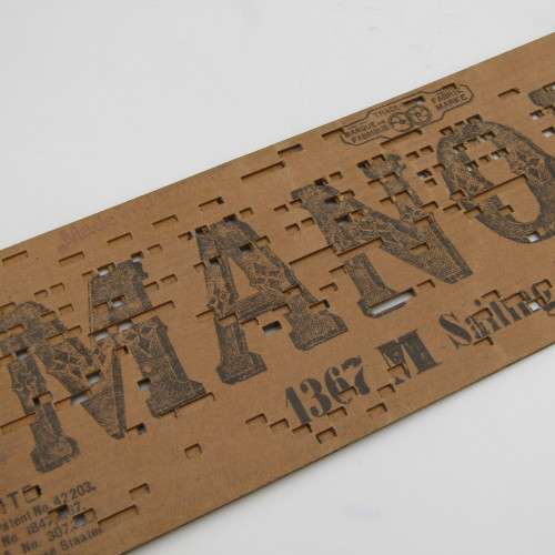 Punched Media MANOPAN music box strip - 1367 M - Sailing Merrily Home - Late 1800`s