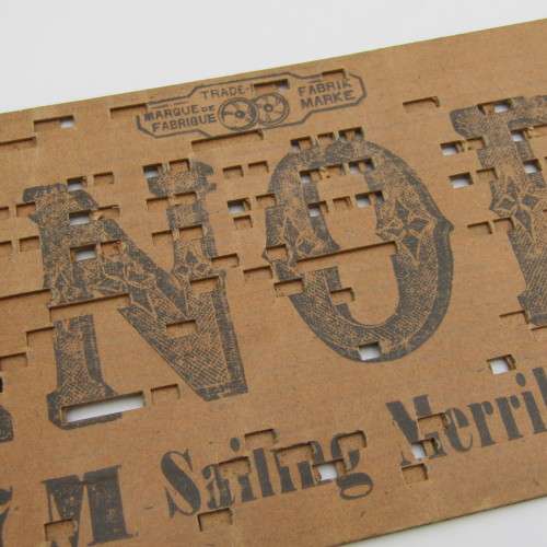 Punched Media MANOPAN music box strip - 1367 M - Sailing Merrily Home - Late 1800`s