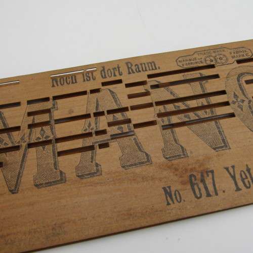 Punched Media MANOPAN music box strip - No. 617 - Yet there is Room - Late 1800`s
