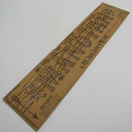 Punched Media MANOPAN music box strip - No. 626 - Jesus, Lover of my Soul - Late 1800`s - damaged